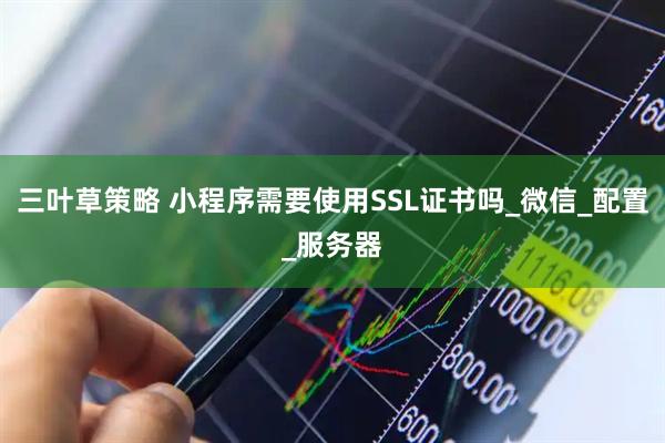 三叶草策略 小程序需要使用SSL证书吗_微信_配置_服务器