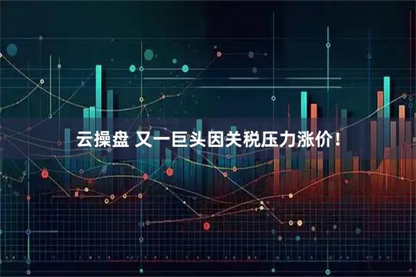 云操盘 又一巨头因关税压力涨价！