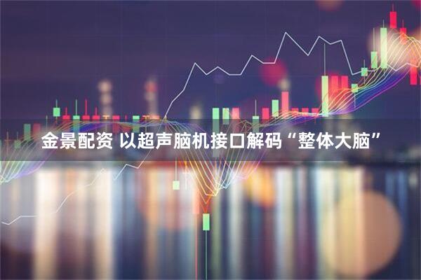 金景配资 以超声脑机接口解码“整体大脑”